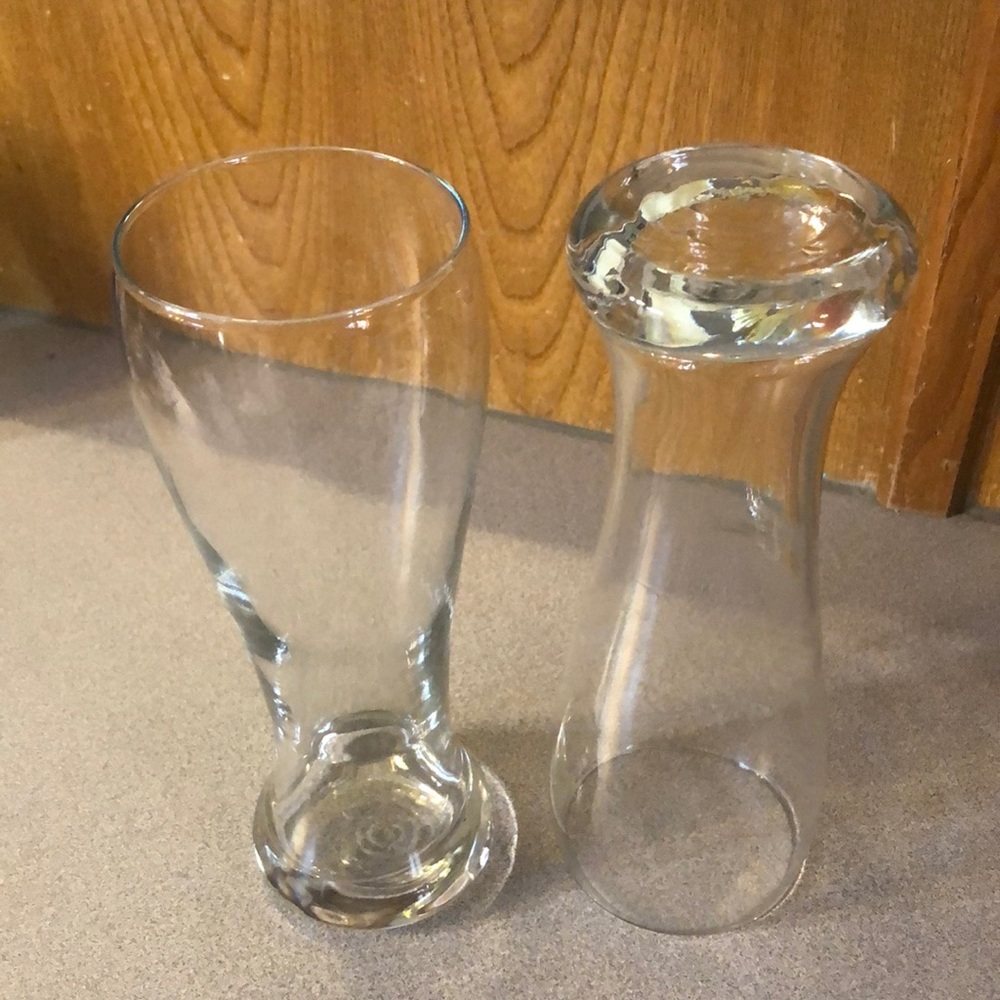 2 8” weizen wheat beer glasses
